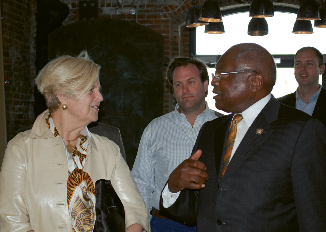With Congressman Clyburn at a 2016 Urban Land Institute program on historic tax credits for the rehabilitation of historical buildings
