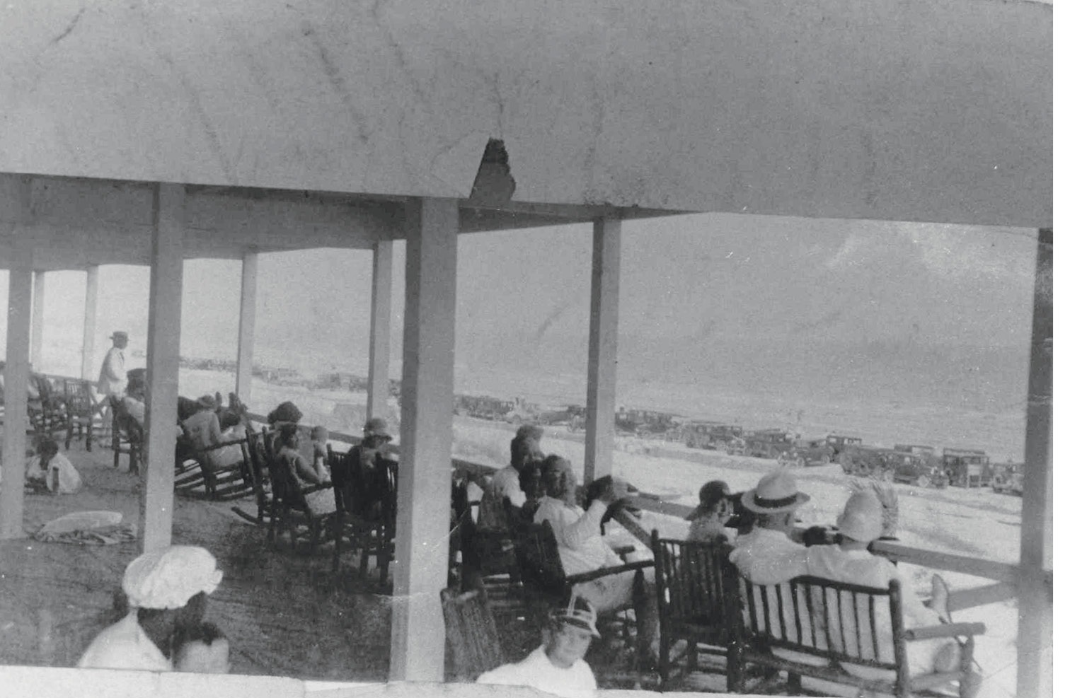 Kicking back at the Pavilion, circa 1930
