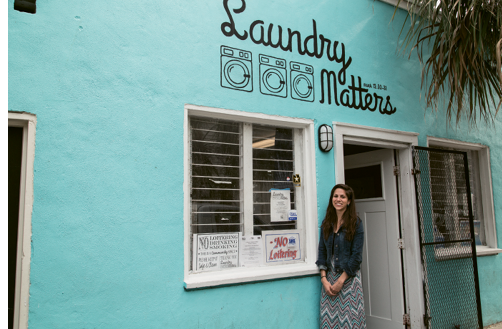 With a mini-grant from the Lowcountry Unity Fund, Samantha Sammis expanded programs at Laundry Matters, a community hub where neighborhood students gather to learn computer coding skills on Wednesdays, as a collaboration between her nonprofit, Loving America Street, and Women in Tech. Photograph by Michael Powell