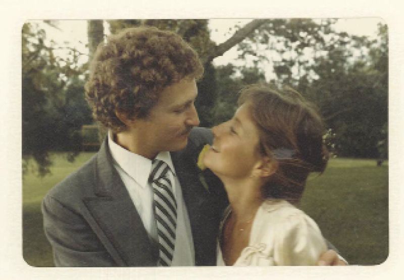 Frank met Robin, his wife of 31 years,  while working at Hudson’s in Columbia. (Left) At home on Isle of Palms the summer after Hurricane Hugo; Lee recalls there was lots of sunlight from so many trees being down and a mysterious crop of sunflowers appeared.