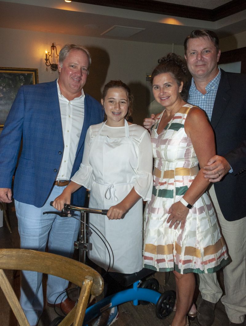 Brian Hurd, Little Chef Isabella Hurd, April Stephens, and Steven Morris