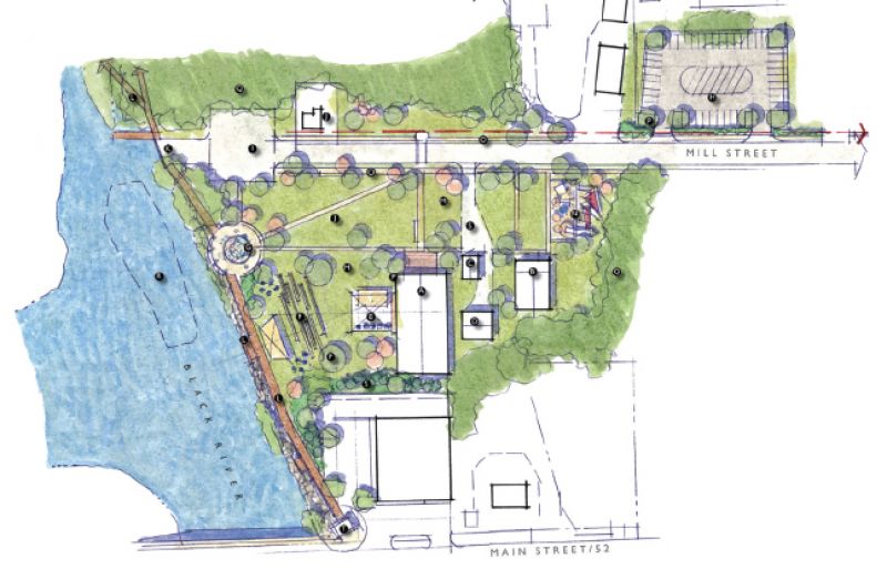 Kingstree’s Black River Landing will be a waterfront park and paddle launch that links downtown businesses and restaurants with the river. Future plans for the site include a wildlife education center.