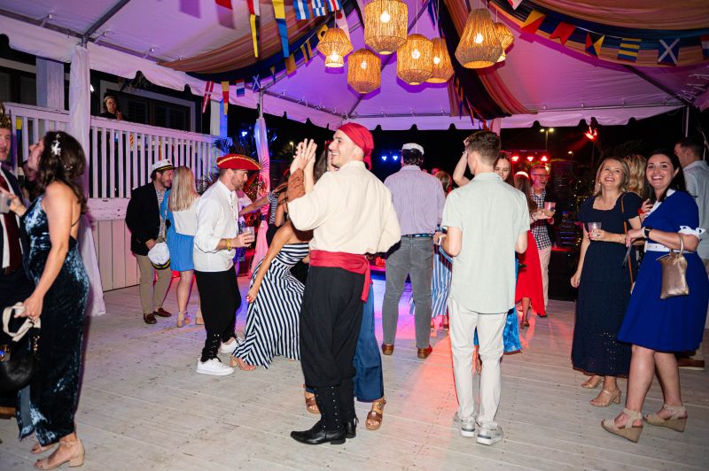 Guests hit the dance floor in their best nautical-inspired attire  during Charleston Collegiate School’s swanky soiree.