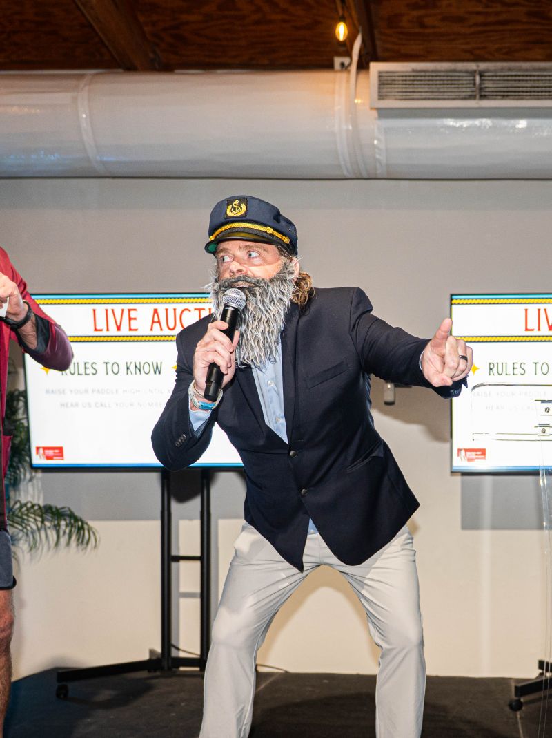 Tyler Robinson emceed the event as Captain Tuggins.