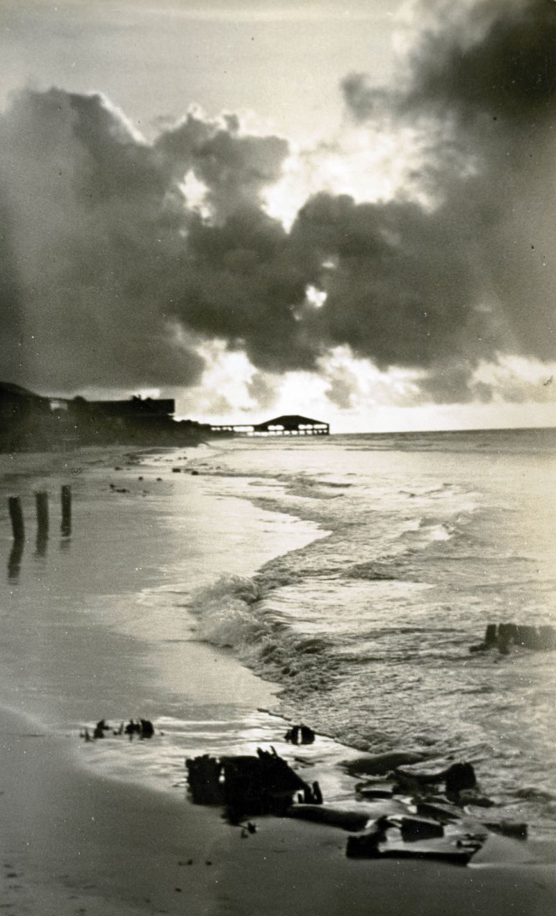 A moonlit beach on Folly, circa 1930s.