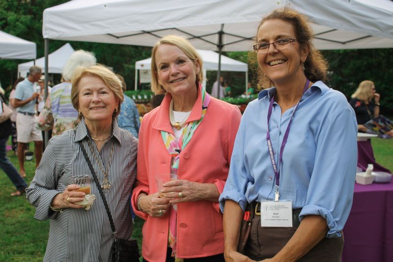 Pat Obstfeld, Susan Barber Susan Barber, and Plantasia co-chair Beth McGinty