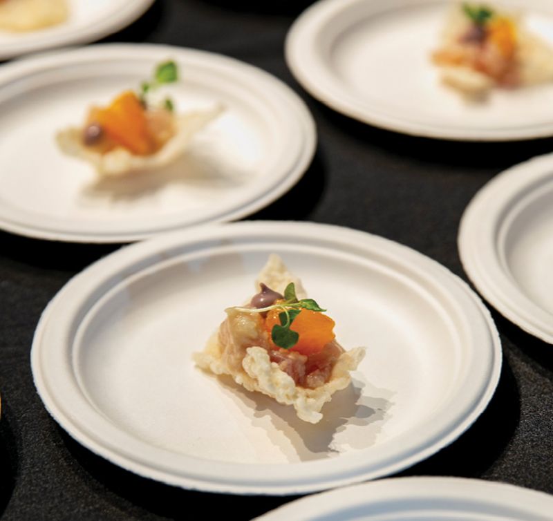 Sustainable snacks provided by Good Catch Partner, Delaney Oyster House