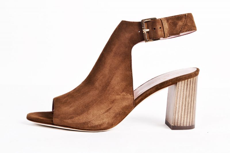 Kate Spade “Emina” kid suede &quot;shootie&quot; in &quot;tobacco,&quot; $298 at Belk