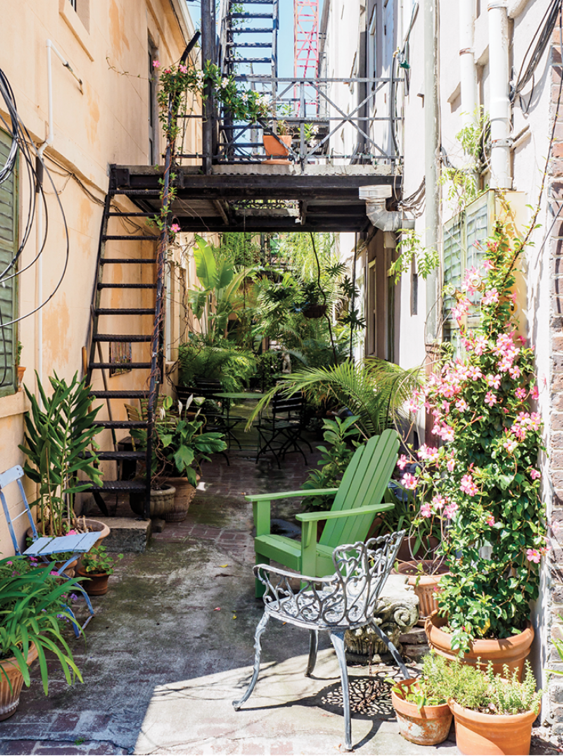 A welcoming patio in the Design District.