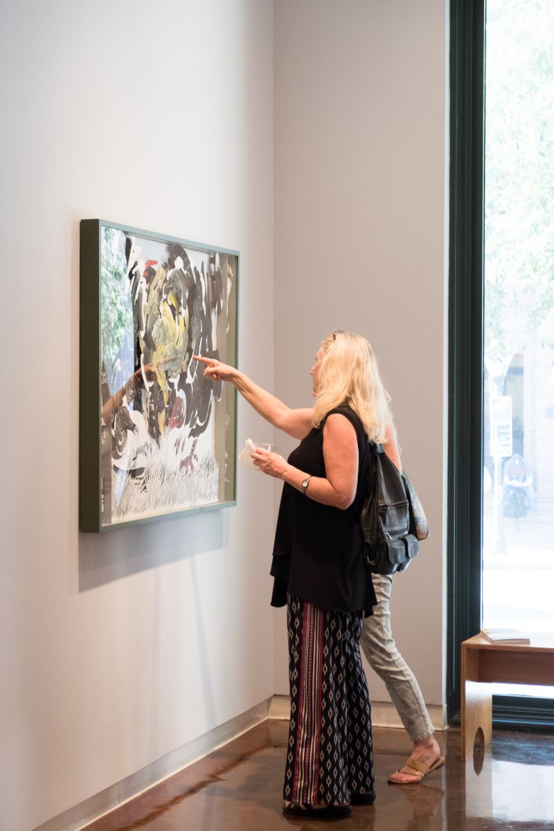 Pam Wimholtz gets a closer look at the work.