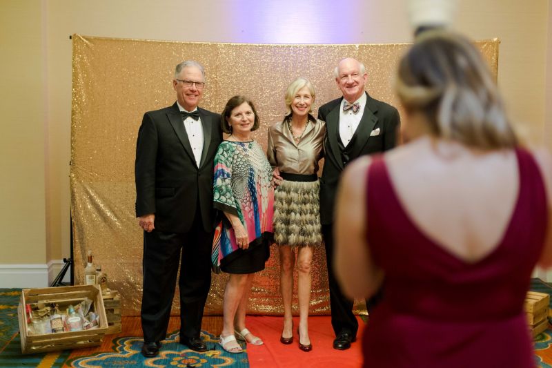 Buddy and Meg Howle pose for a photo with Phyllis Gray and Sandy Johnson.