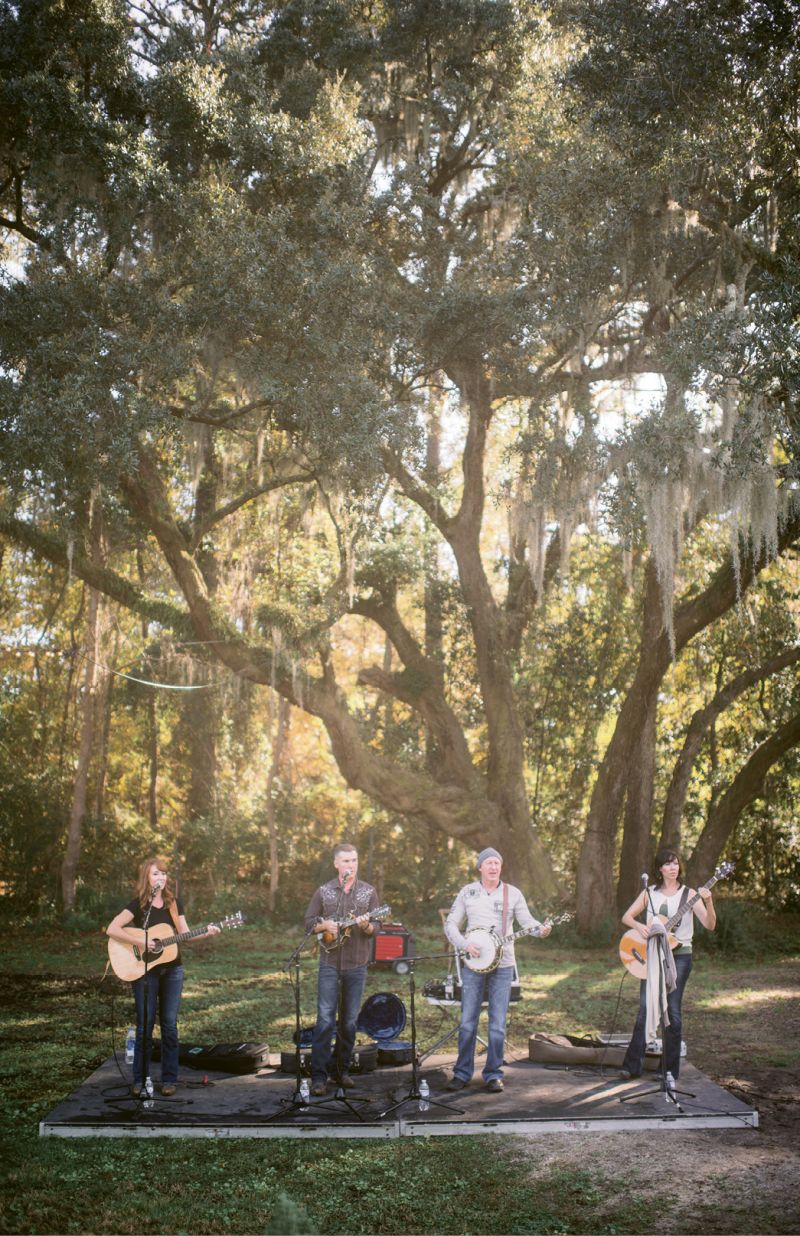 Make Merry: Bluegrass band Common Ground played throughout the afternoon. “The band was a splurge, for sure, but I felt it made all the difference!” says Melissa. When hosting a more low-key event, simply pipe in country or bluegrass tunes from a docking station.