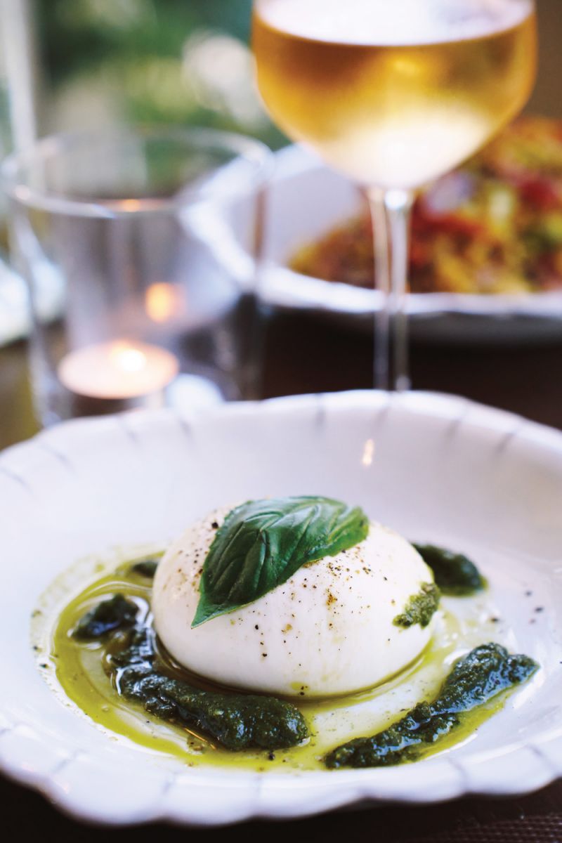 Burrata with Genovese pesto