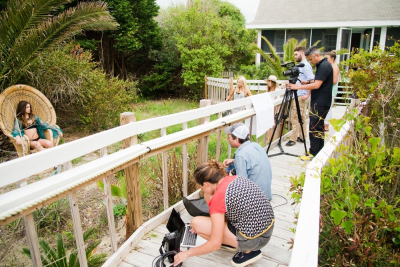 The crew, including Frank, his assistant, filmmaker Virgil Bunao, and production assistant Sol Basconcillo prepping another shot