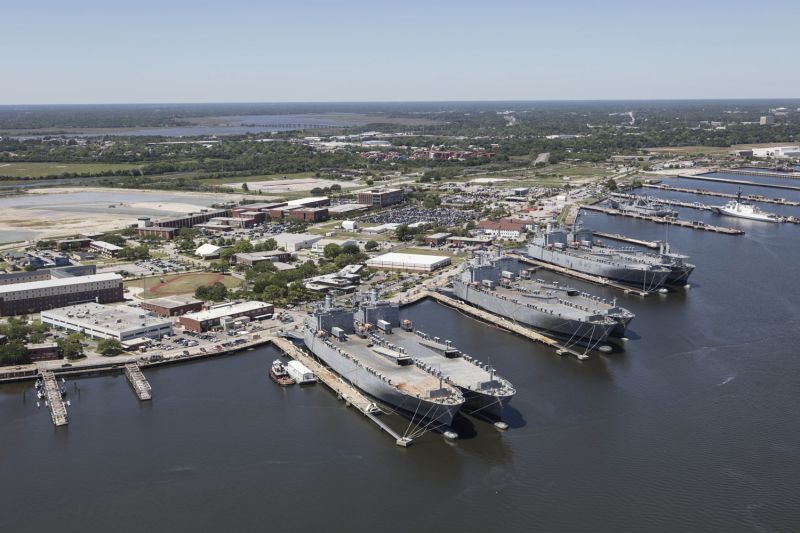 1996: The Charleston Naval Base and Shipyard shuttered.