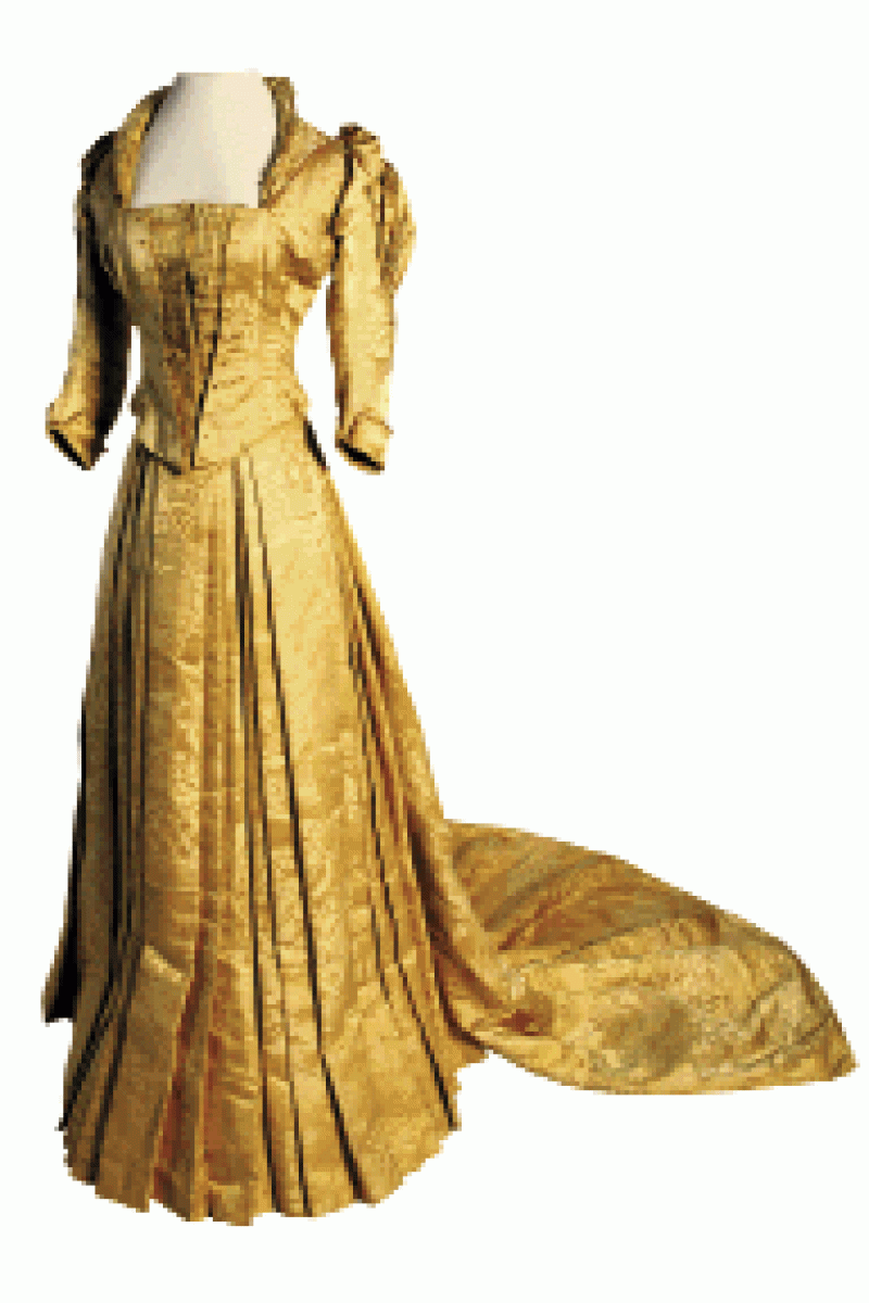 1880s Silk Damask